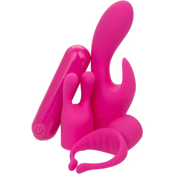 Pleasure Kits Lovers Collection With Bullet & 3 Unique Pleasure Tips By CalExotics