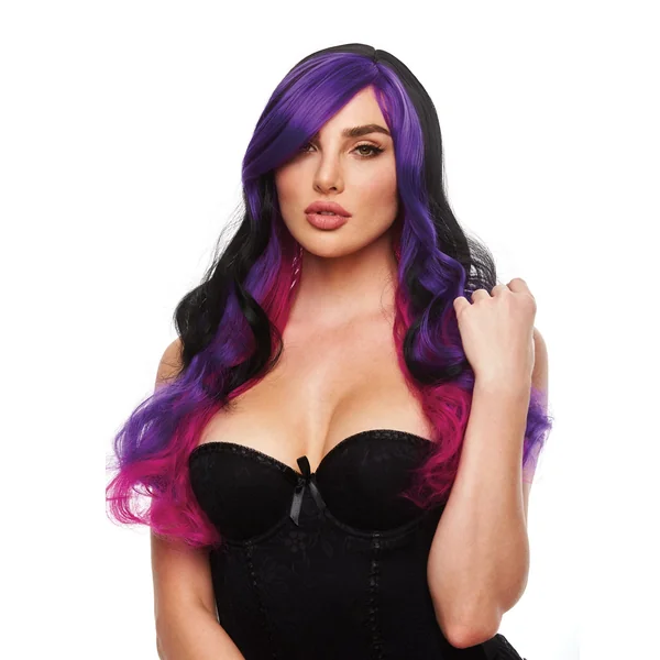 Pleasure Wigs Brandi - Black/Purple