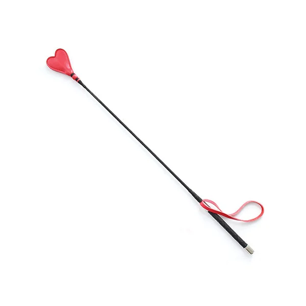 Plesur 26" Heart Pvc Crop - Black-red