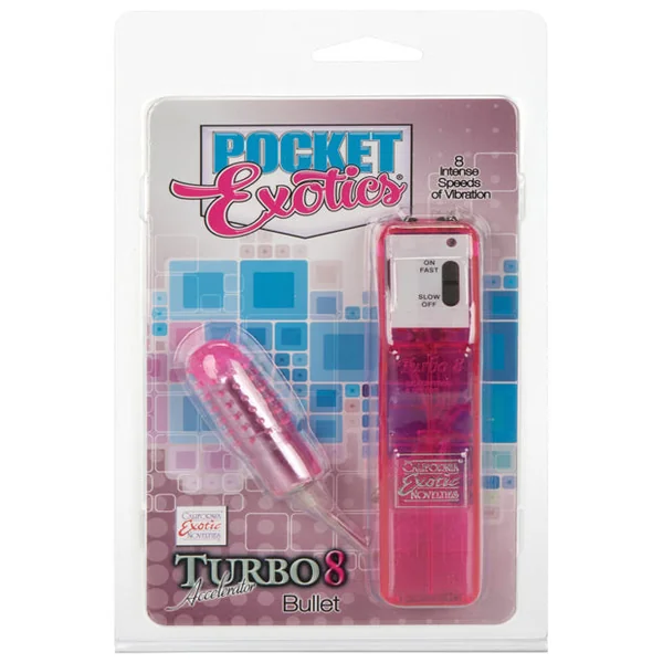 Pocket Exotics Turbo 8 Accelator Single Bullet - Pink