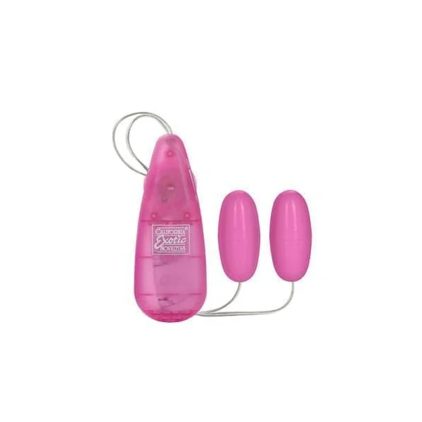Pocket Exotics Vibrating Double Pink Passion Bullets - Pink