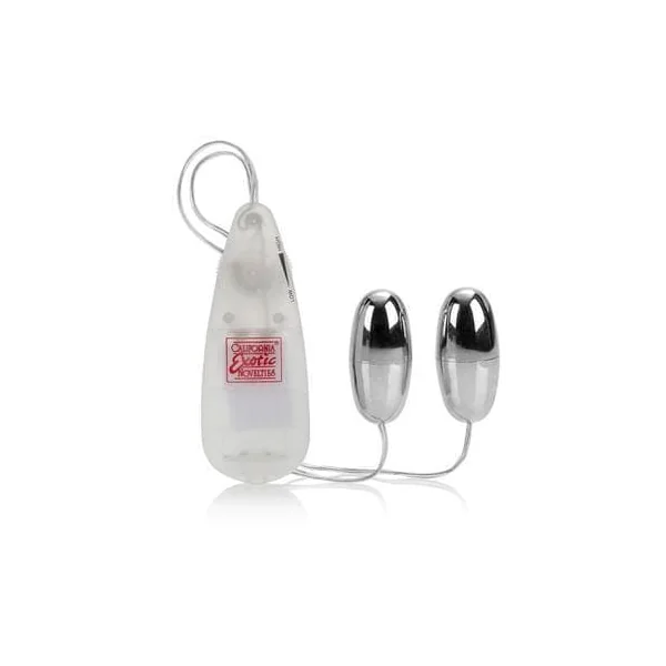 Pocket Exotics Vibrating Double Silver Bullets