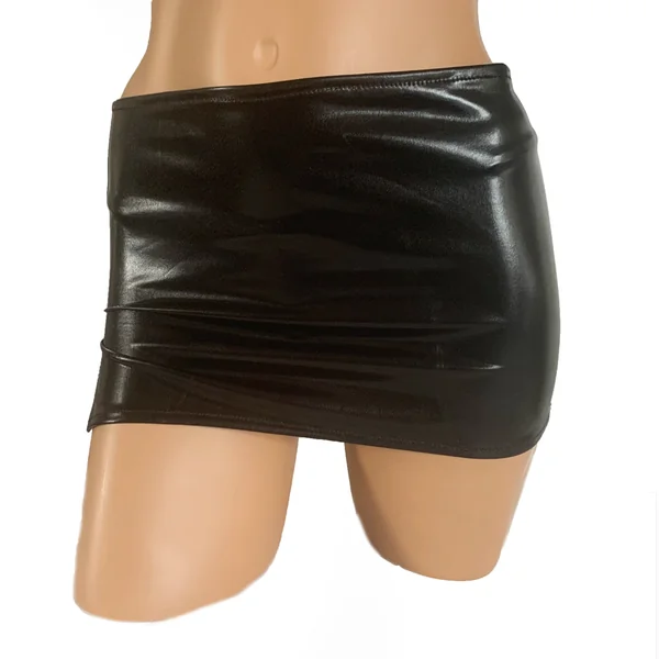 Poison Rose Wetlook Miniskirt