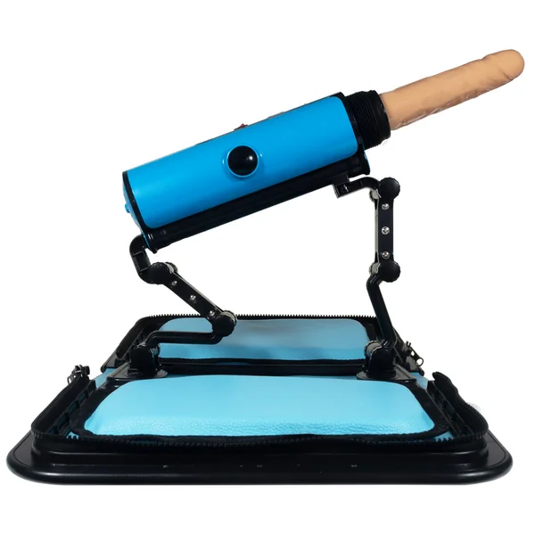 Portable Thrusting Handbag Sex Machine - Light Blue