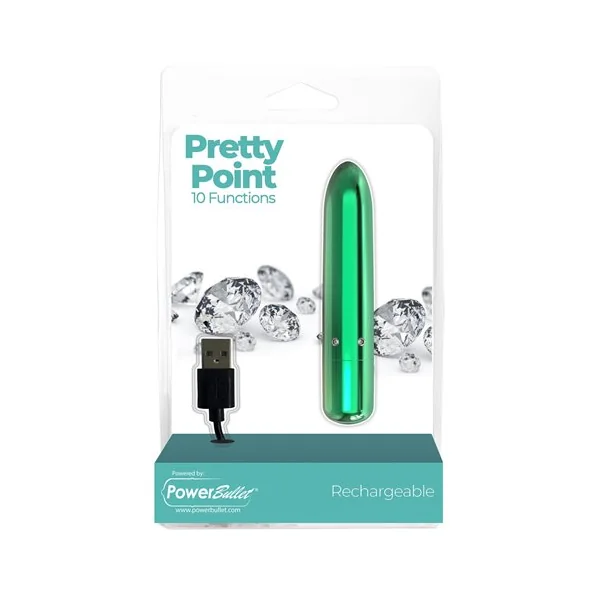 POWER BULLET PRETTY POINT 4IN 10 FUNCTION BULLET TEAL