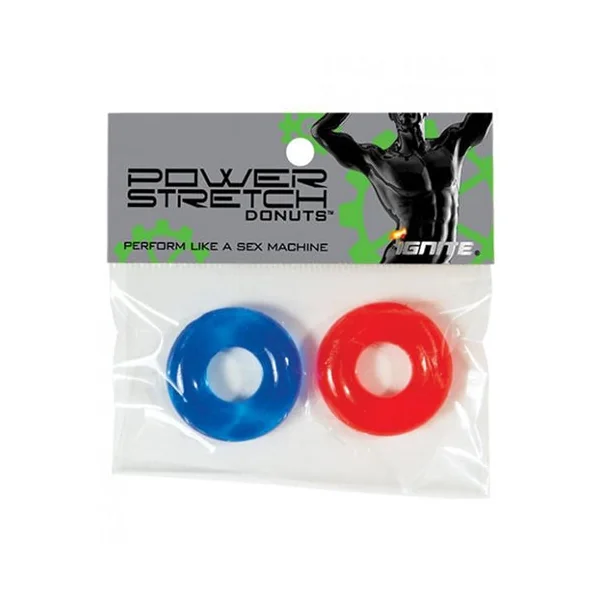 Power Stretch Donuts - 2 Pack - Red and Blue