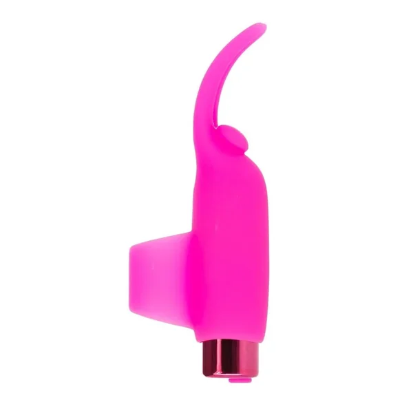 PowerBullet Silicone Teasing Tongue With Mini Rechargeable Bullet 2.5in – Pink