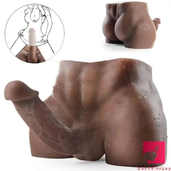 Premium Tanned Male Torso Doll With Dildo For Women Fucking