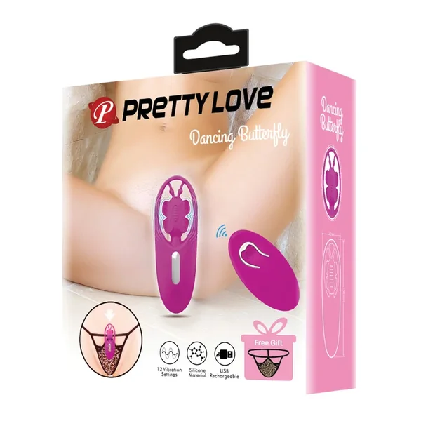 Pretty Love Dancing Butterfly Panty Vibe w/Free Panty – Fuchsia