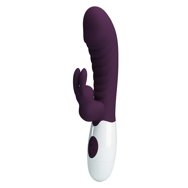 Pretty Love Naughty Bunny 30-Mode Ribbed Silicone Rabbit Vibrator