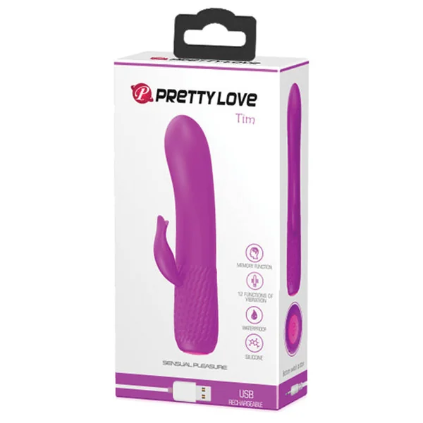 Pretty Love Omar Mini Silicone Vibrator - 12 Function Fuchsia