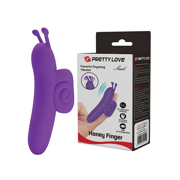 Pretty Love Snail Honey Finger Vibe - Purple