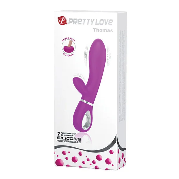 Pretty Love Thomas Liquid Silicone Rabbit - Fuchsia