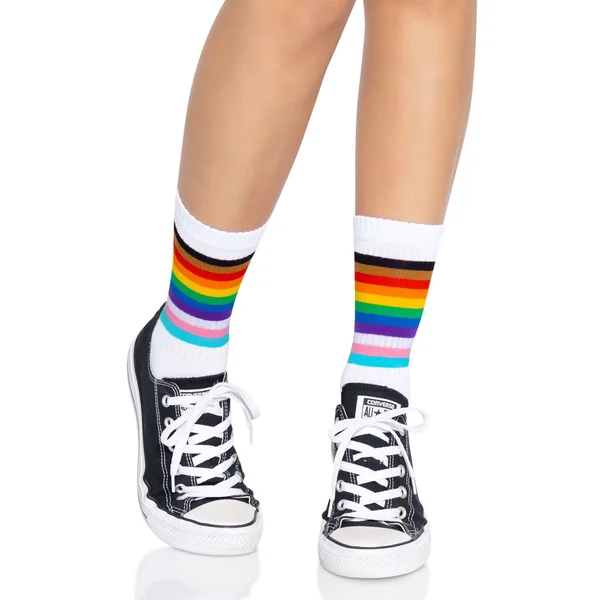 Pride Crew Socks - One Size - Rainbow