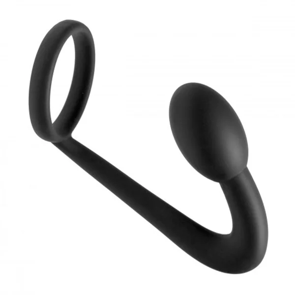 Prostatic Play Explorer Silicone Cock Ring & Prostate Plug