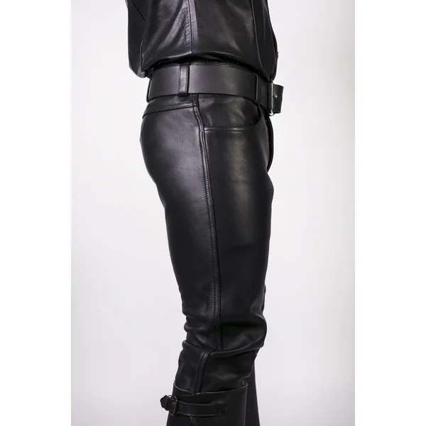 Prowler RED Leather Jeans Black 36in