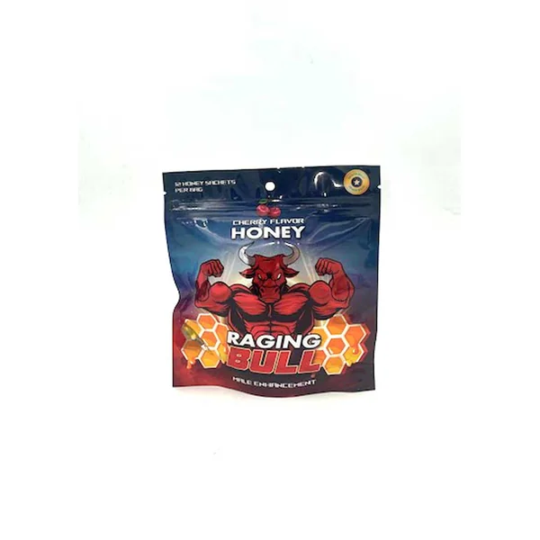 Raging Bull Male Enhancement - 12 Sachets Display - Cherry Honey