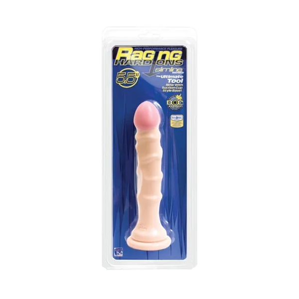 Raging Hard-Ons Slimline With Suction Cup 5.5 Inch Dong - Vanilla