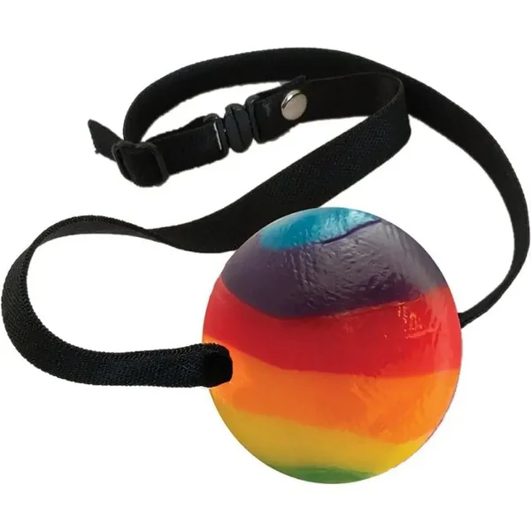Rainbow Edible Candy Ball Gag
