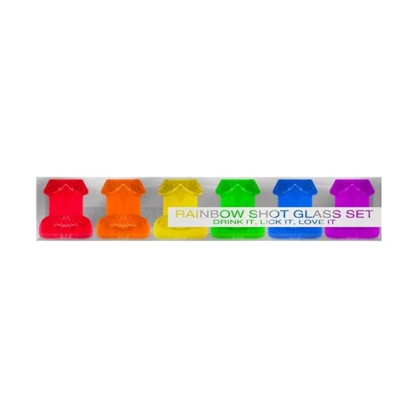 Rainbow Shot Glass Set