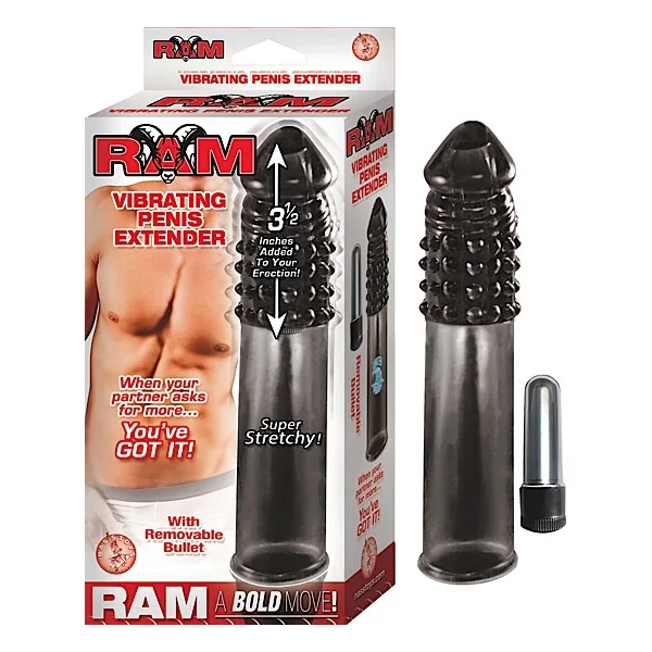 RAM VIBRATING PENIS EXTENSION SMOKE