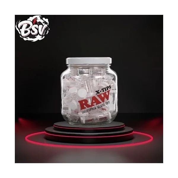 Raw X-Tip Glass Tip Jar 75ct
