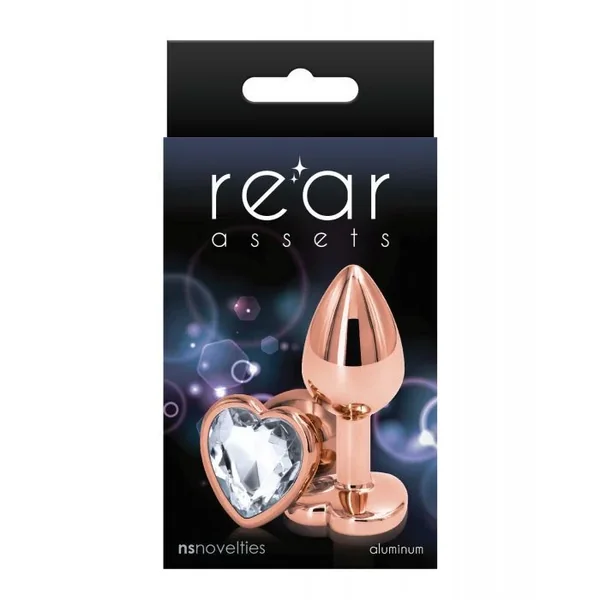 Rear Assets Rose Gold Heart Small-Clear