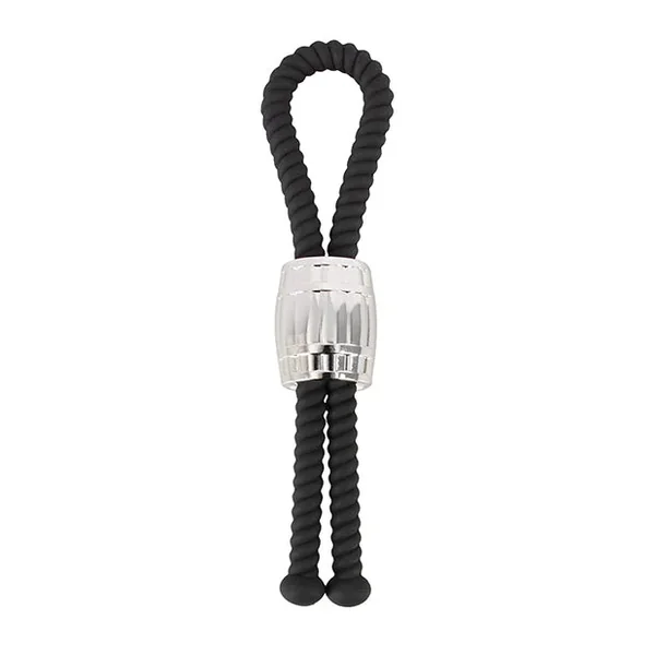 Rebel Heavy Rope Cock Lasso – Black