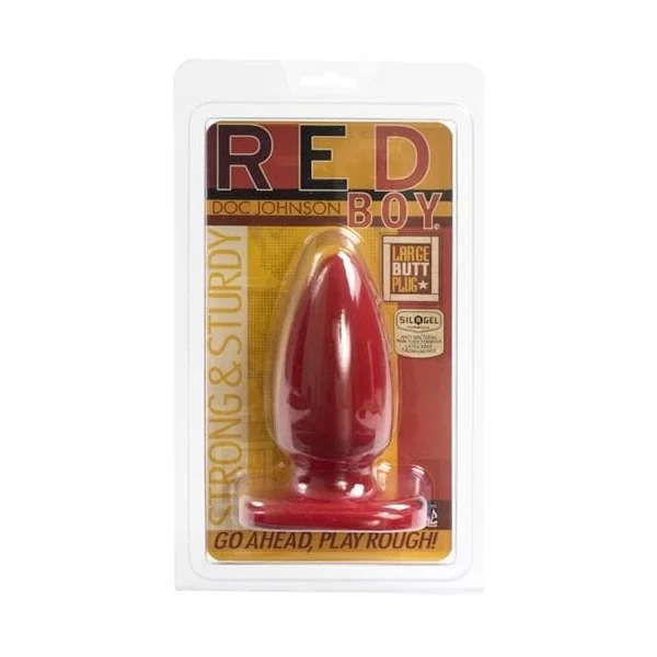 Red Boy Large 5 Inch Butt Plug