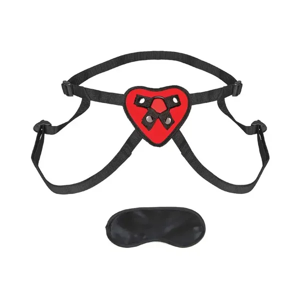 Red Heart Strap - On Harness