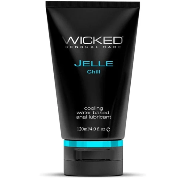 Refreshing anal sensation lubricant - Wicked Jelle Chill 4 Oz