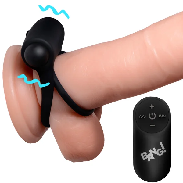 Remote Control 28X Vibrating Cock Ring and Bullet