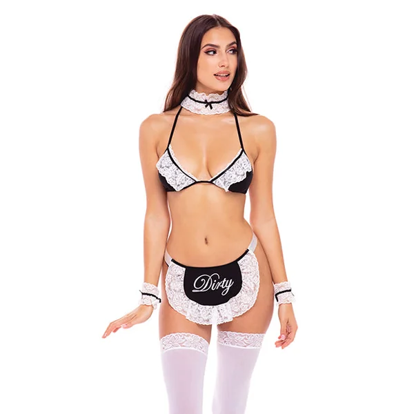 Rene Rofe 6 Piece At Your Service Maid Costume