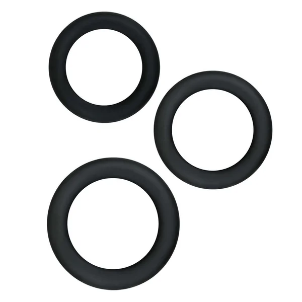 Renegade 3-Piece Slim Super-Stretchable Silicone Cock Rings