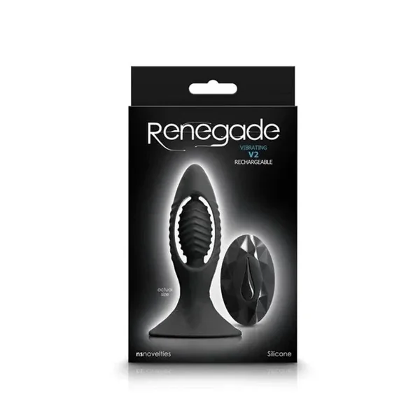 Renegade “V2” Powerful Vibrating Anal Plug -Black