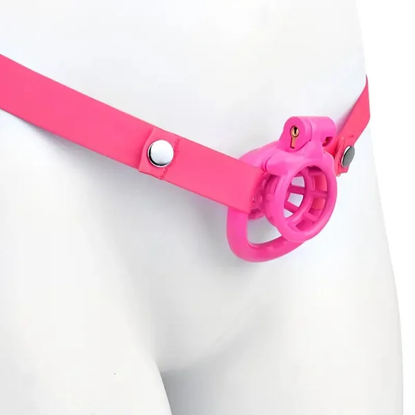 Resin Negative Chastity Cage Device With Adjustable Elastic Band For Men