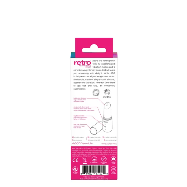 Retro Rechargeable Bullet - Pink