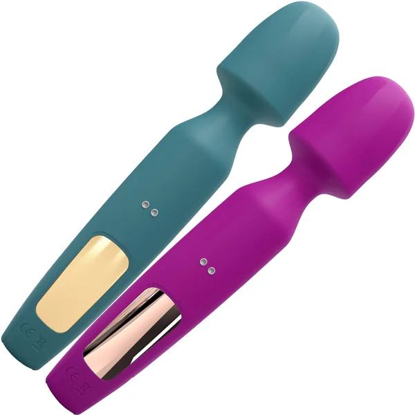 R-evolution Rechargeable Silicone Vibrating Wand With Two Attachments By Love To Love