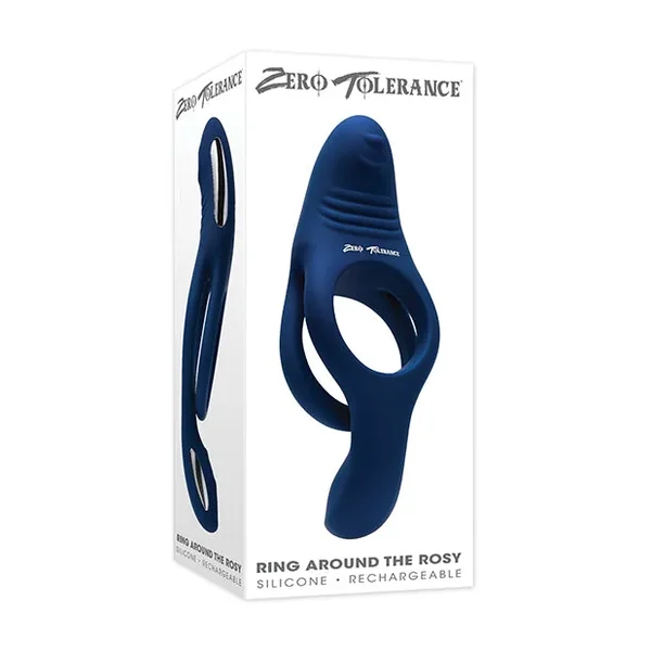 Ring Around the Rosy Cock & Ball Vibrator – Blue