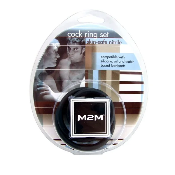 RING NITRILE 3PC SET BLACK