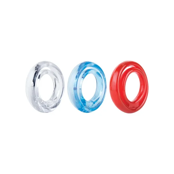 RingO 2 Cock Ring with Ball Sling – Assorted Colors (18 each per box)