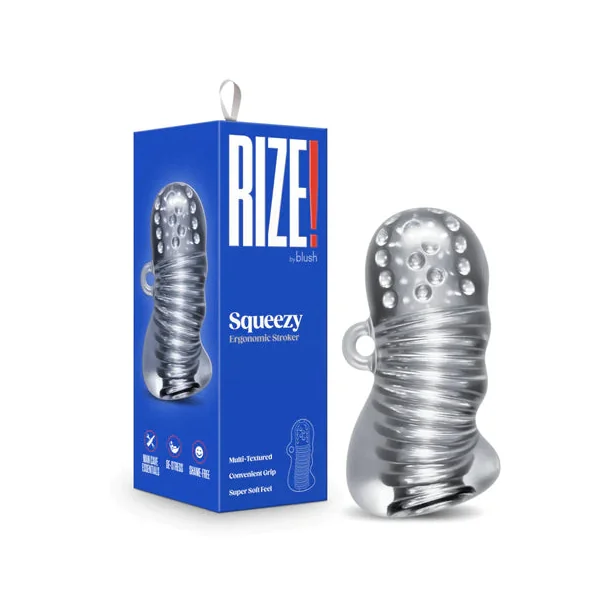 Rize Squeezy Masturbator by Blush Novelties