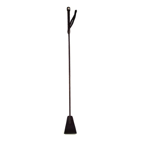 Rouge Fetish Play Vegan Leather Riding Crop – Black