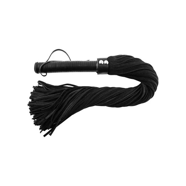 Rouge Suede Flogger Leather Handle Black