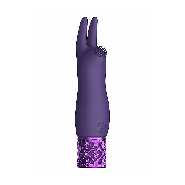 ROYAL GEMS ELEGANCE PURPLE RECHARGEABLE SILICONE BULLET