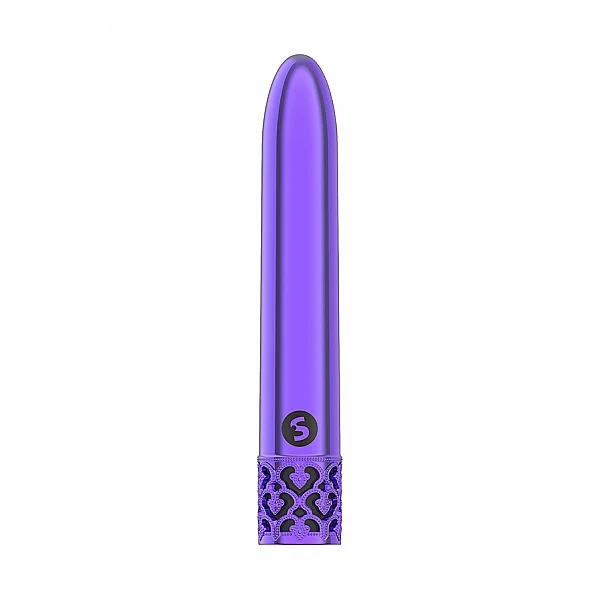 ROYAL GEMS SHINY PURPLE ABS BULLET RECHARGEABLE