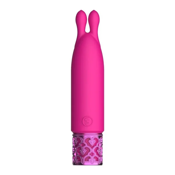 Royal Gems Twinkle Silicone Rechargeable Bullet – Pink