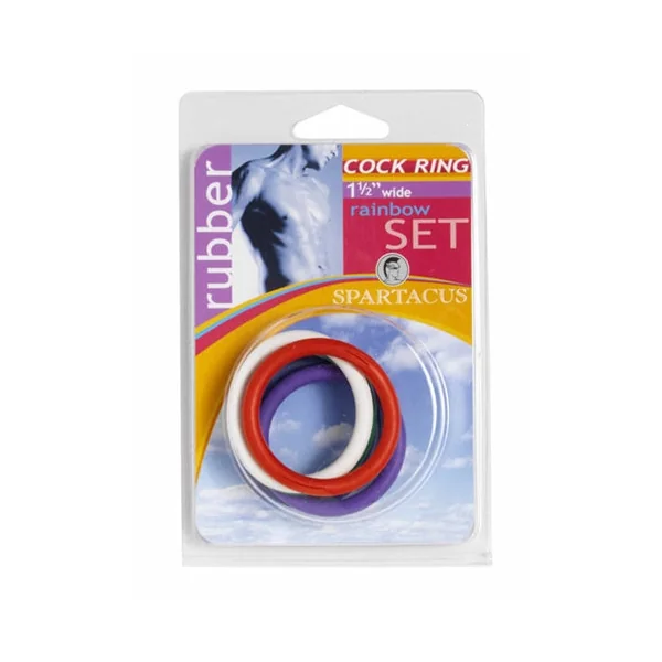 Rubber C-Ring Set - 1.5 Inches - Rainbow