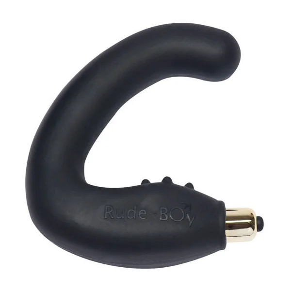 Rude-boy 7 speed vibrating prostatic massager black sex toy male