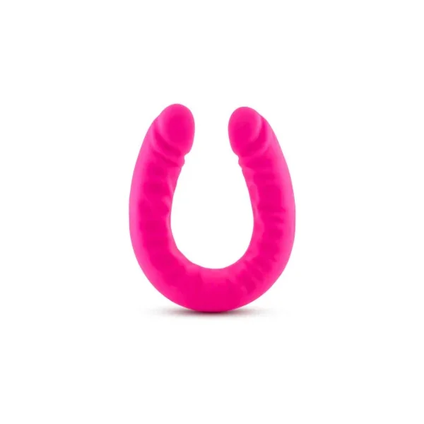 Ruse Realistic 18 Inch Silicone Slim Double Dildo, 18.0 Inch Total Length, 1.75 Inch Max Width, Hot Pink